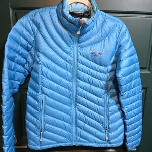 Mountain Hardwear Women Medium Blue Puffer Jacket